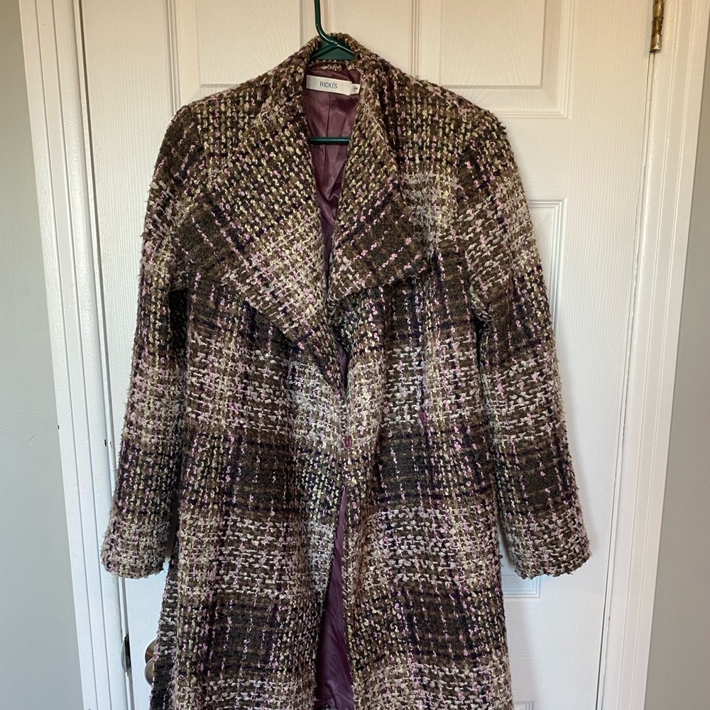 Ricki’s Women's Tweed Coat. Medium